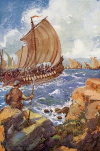 سفن الملك الفريد تذهب إلى البحر بواسطة ارشيبالد بيرترام بعد ويب